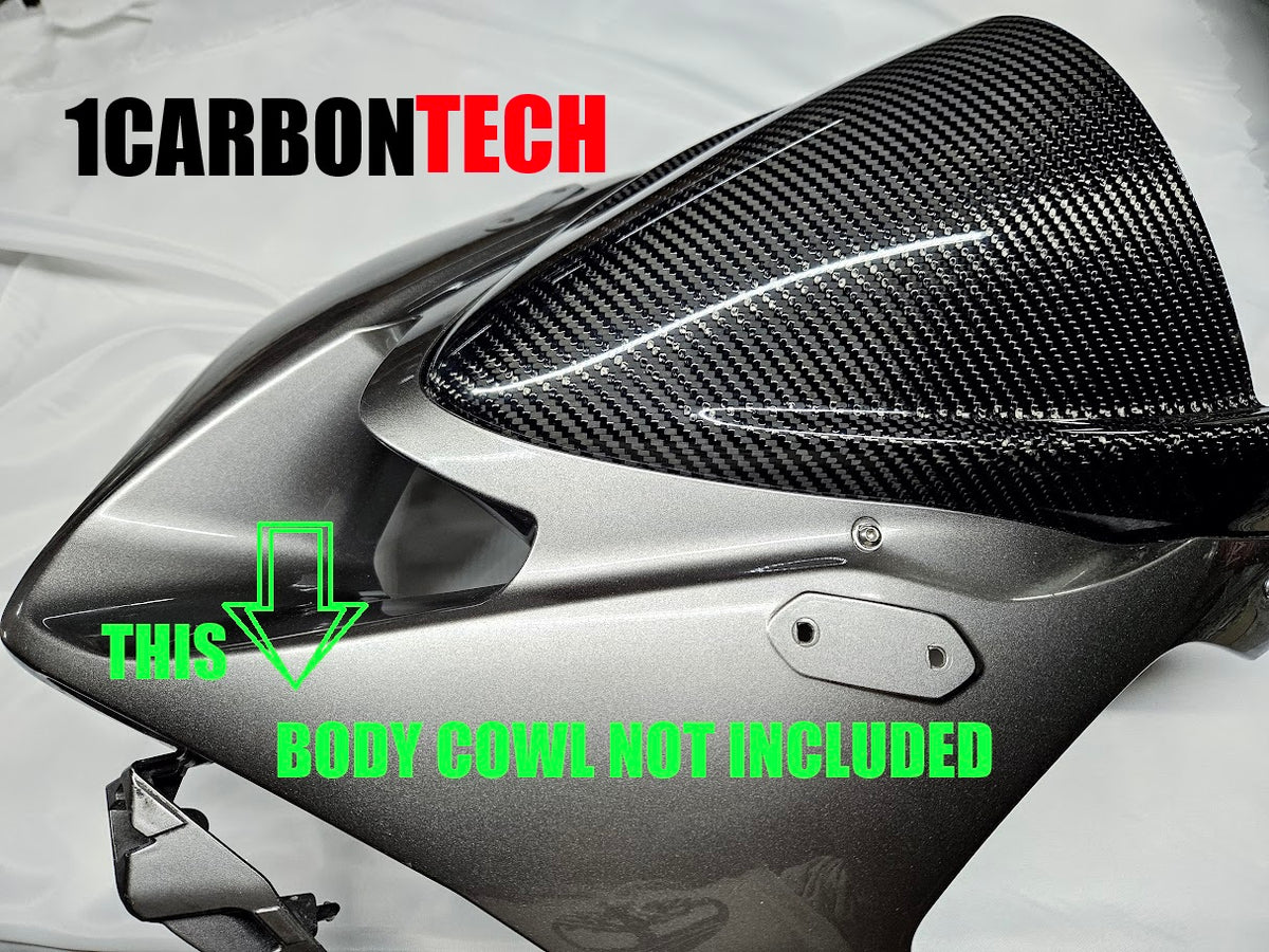 2024-2026 KAWASAKI ZX-6R CARBON FIBER WINDSCREEN / WINDSHIELD