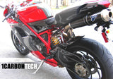 CARBON FIBER REAR FENDER HUGGER FOR TERMI AND 70MM FULL SYSTEM DUCATI 848 1098 1198