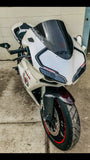 RED HYBRID CARBON FIBER FRONT FENDER MUDGUARD DUCATI 848 1098R 1198