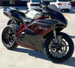 RED HYBRID CARBON FIBER RAM AIR INTAKE COVERS DUCATI 848 1098 1198