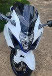 SUZUKI HAYABUSA 2022-2026 CARBON FIBER RED HYBRID BUBBLE WINDSCREEN