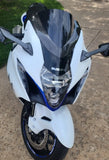 SUZUKI HAYABUSA 2022-2026 CARBON FIBER RED HYBRID BUBBLE WINDSCREEN