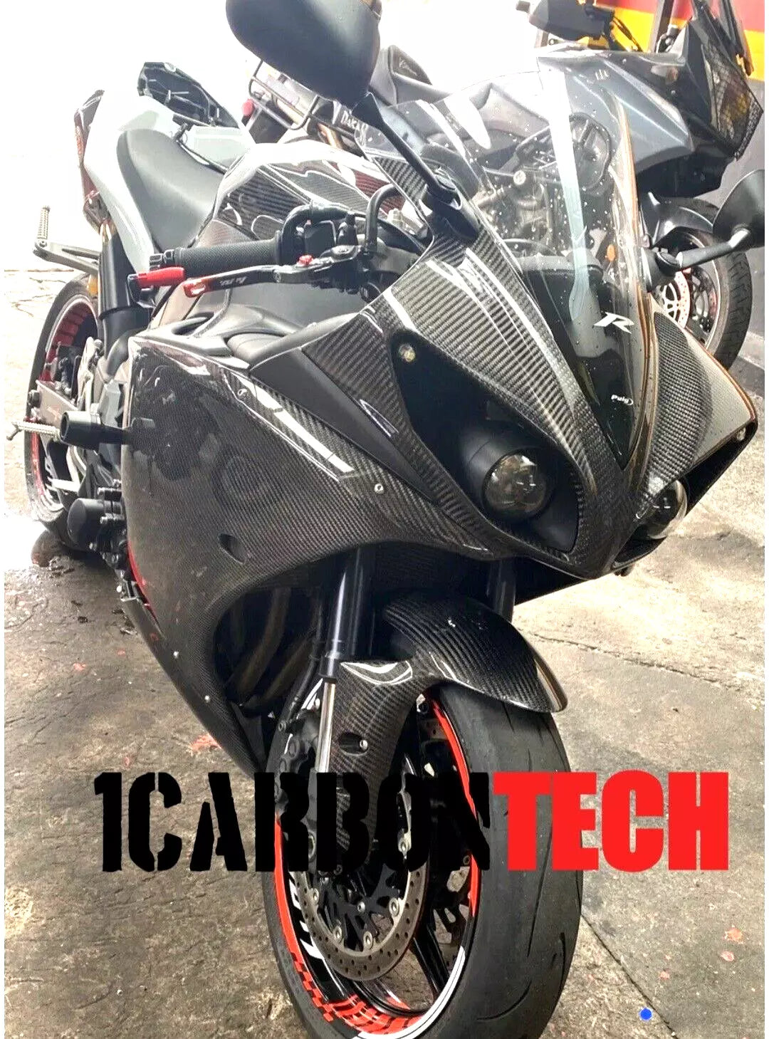 CARBON FIBER 9 PIECE KIT 2009-2014 YAMAHA YZF-R1 – 1carbontech