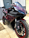 RED HYBRID CARBON FIBER RAM AIR INTAKE COVERS DUCATI 848 1098 1198