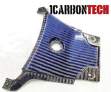 GSXR 1000 2017-2026 2 PIECE CARBON FIBER BLUE HYBRID REAR TAIL CONNECTOR AND CENTER PIECES