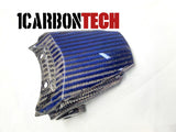 GSXR 1000 2017-2026 2 PIECE CARBON FIBER BLUE HYBRID REAR TAIL CONNECTOR AND CENTER PIECES