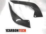 CARBON FIBER 2 PIECE EXHAUST SHIELDS 04-06 YAMAHA YZF R1 (Copy)