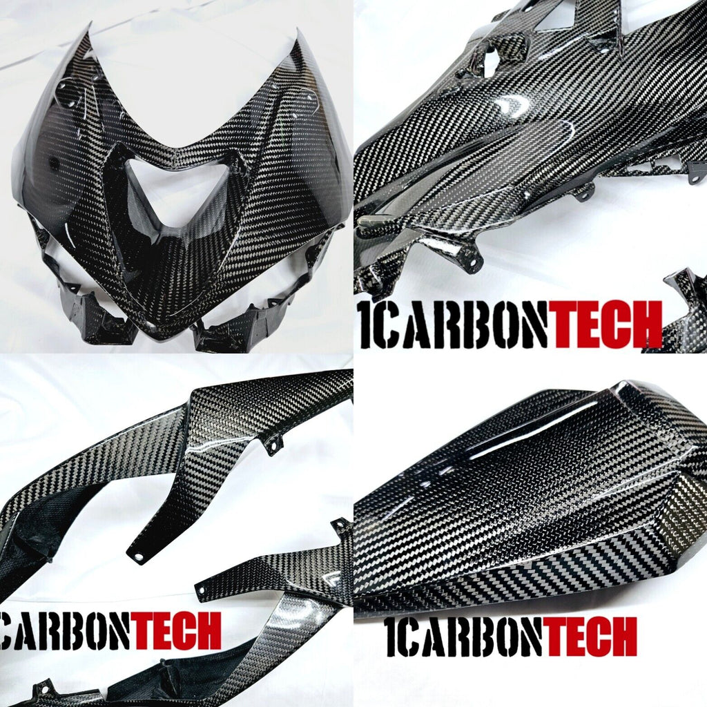 thumbnail image 2 of Carbon Fiber Look Fairing Kit For Kawasaki Ninja ZX6R ZX636 2009-2012 – 21pc ABS Body Set 2 of 6