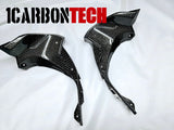 2024-2025 KAWASAKI ZX-6R ZX-636 CARBON FIBER INNER DASH INTAKE TRIMS