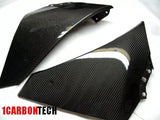 CARBON FIBER LOWER BELLY PANELS TRIMS 2009-2014 YAMAHA YZF-R1