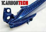 GSXR 1000 2017-2026 CARBON FIBER BLUE HYBRID REAR TAIL SIDE COWLINGS L-R