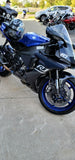 FULL CARBON FIBER AND BLUE HYBRID NOSE BODY COWL 2015-2019 YAMAHA YZF R1