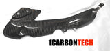 CARBON FIBER RIGHT SIDE EXHAUST COVER 1 PIECE 04-06 YAMAHA YZF R1