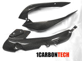 CARBON FIBER 3 PIECE EXHAUST SHIELDS 04-06 YAMAHA YZF R1