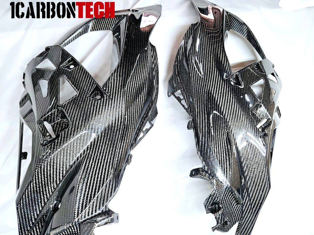 20242025 KAWASAKI ZX6R ZX636 CARBON FIBER INNER SIDE FAIRINGS LR 1carbontech