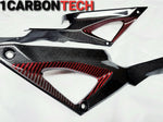RED HYBRID CARBON FIBER LOWER TANK PANELS DUCATI 848 1098R 1198 (Copy)