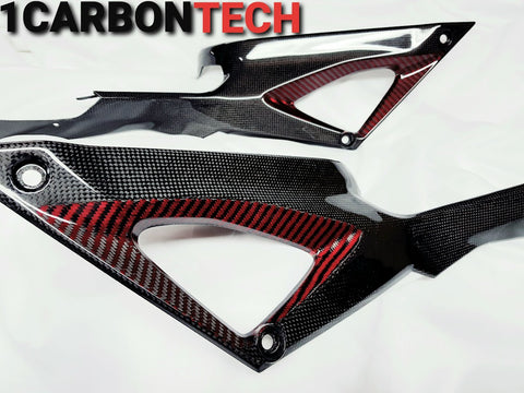 RED HYBRID CARBON FIBER LOWER TANK PANELS DUCATI 848 1098R 1198 (Copy)