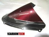 RED HYBRID KEVLAR CARBON FIBER WINDSCREEN / WINDSHIELD GSXR 600 / 750 2008 - 2010
