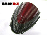 RED HYBRID KEVLAR CARBON FIBER WINDSCREEN / WINDSHIELD GSXR 600 / 750 2008 - 2010