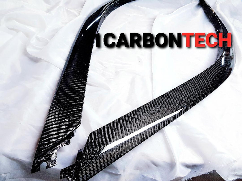 Unbranded Carbon Fiber B-Pillar Cover Sticker – Gloss Black For Nissan 350Z 2003-2009