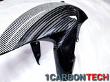 2011-2024 GSXR 600/750 WHITE HYBRID AND CARBON FIBER FRONT FENDER MUDGUARD