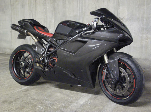 Glossy Black Bestem 100% Carbon Fiber Rear Tire Fender Hugger For Ducati 1098 848 1198