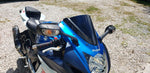 GSXR 600 / 750 2011-2024 BLUE HYBRID KEVLAR CARBON FIBER WINDSCREEN WINDSHIELD